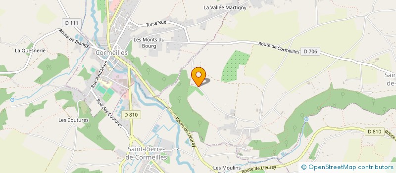 localisation de l'entreprise MADAME SYLVIE CHABIN  SAINT-SYLVESTRE-DE-CORMEILLES