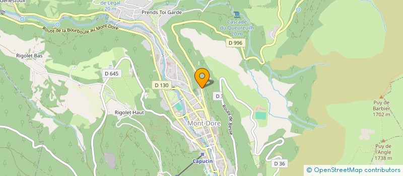 localisation de l'entreprise MADAME SYLVIE CHABORY  MONT-DORE