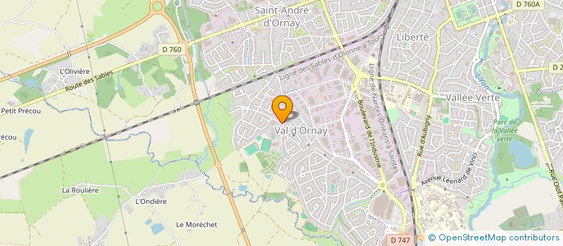localisation de l'entreprise MADAME SYLVIE CHAILLOU à LA ROCHE-SUR-YON
