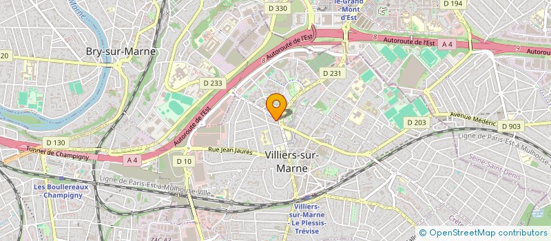 localisation de l'entreprise MADAME SYLVIE CHALIER  VILLIERS-SUR-MARNE