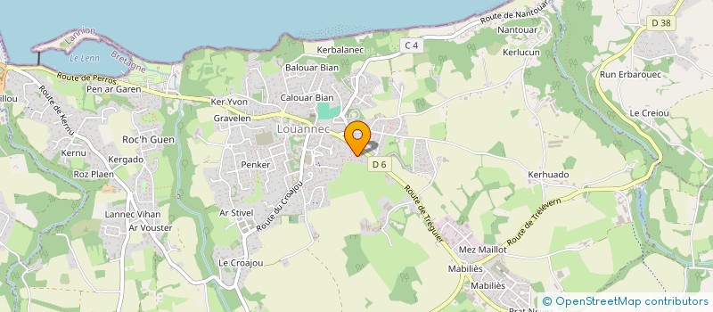 localisation de l'entreprise MADAME SYLVIE CHALON  LOUANNEC