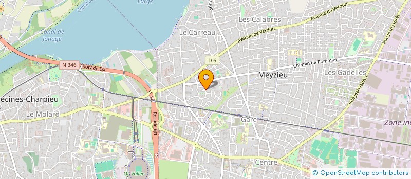 localisation de l'entreprise MADAME SYLVIE CHAMBARD  MEYZIEU