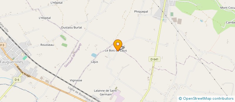 localisation de l'entreprise MADAME SYLVIE CHAMOULAUD  FAUILLET