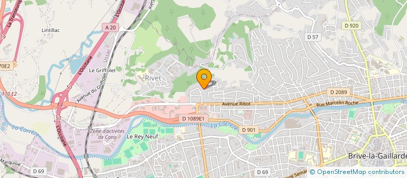 localisation de l'entreprise MADAME SYLVIE CHANTAL BALMISSE à BRIVE-LA-GAILLARDE