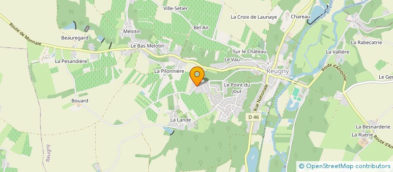 localisation de l'entreprise MADAME SYLVIE CHANTEBEAU  REUGNY