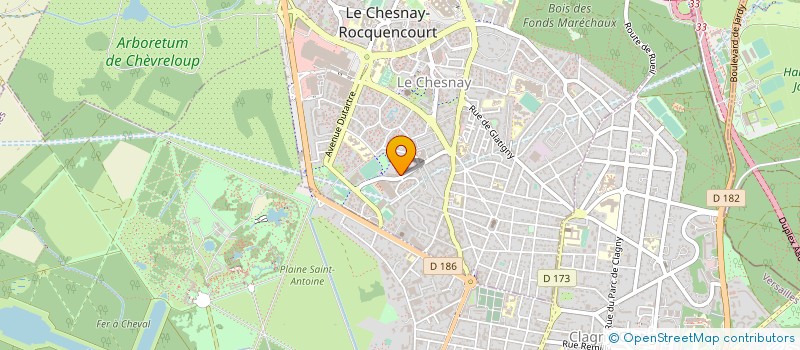 localisation de l'entreprise MADAME SYLVIE CHAPUZET  LE CHESNAY-ROCQUENCOURT
