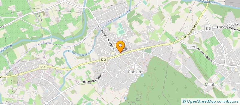 localisation de l'entreprise MADAME SYLVIE CHARBONNIER  ROBION