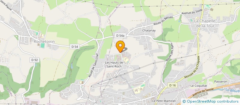 localisation de l'entreprise MADAME SYLVIE CHASSIGNEUX  LA TOUR-DU-PIN