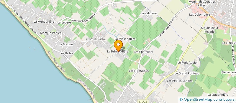 localisation de l'entreprise MADAME SYLVIE CHASTANET  SAINT-PIERRE-D OLERON