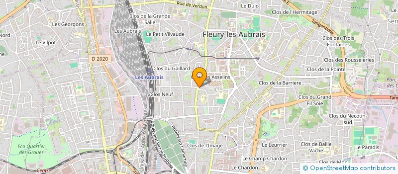 localisation de l'entreprise MADAME SYLVIE CHAUBERT à FLEURY-LES-AUBRAIS