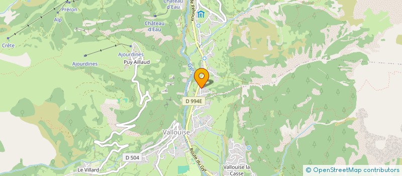 localisation de l'entreprise MADAME SYLVIE CHAUD à VALLOUISE-PELVOUX