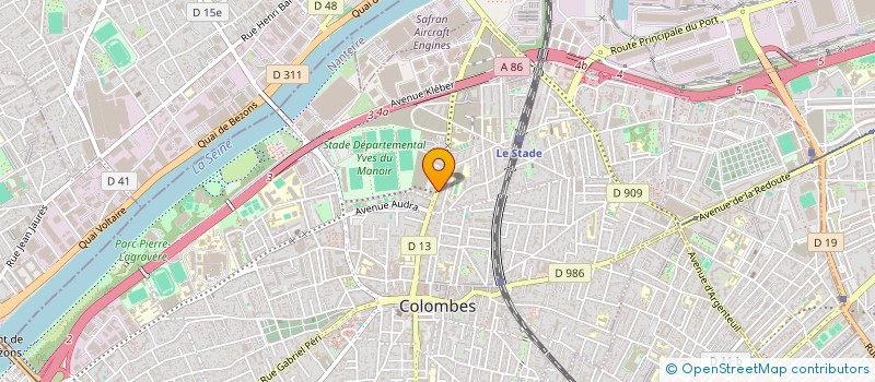 localisation de l'entreprise MADAME SYLVIE CHAUMERET à COLOMBES