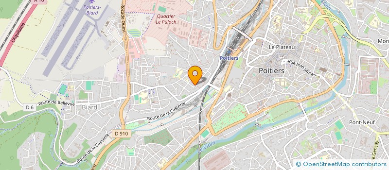localisation de l'entreprise MADAME SYLVIE CHAUVIN à POITIERS