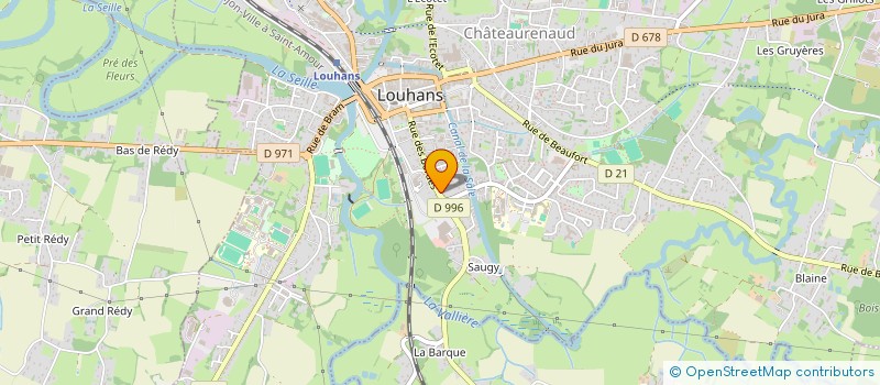localisation de l'entreprise MADAME SYLVIE CHAUX à LOUHANS