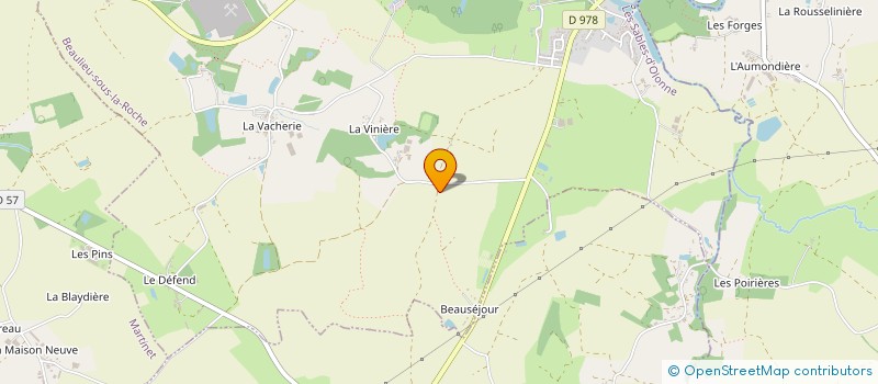 localisation de l'entreprise MADAME SYLVIE CHENEVIER-DUMONT  BEAULIEU-SOUS-LA-ROCHE