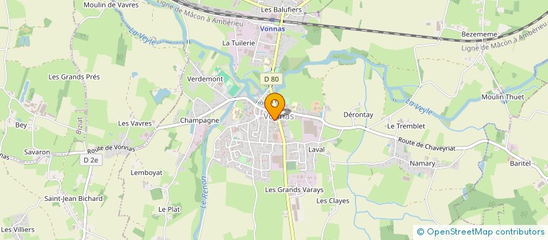 localisation de l'entreprise MADAME SYLVIE CHERMAIN à VONNAS