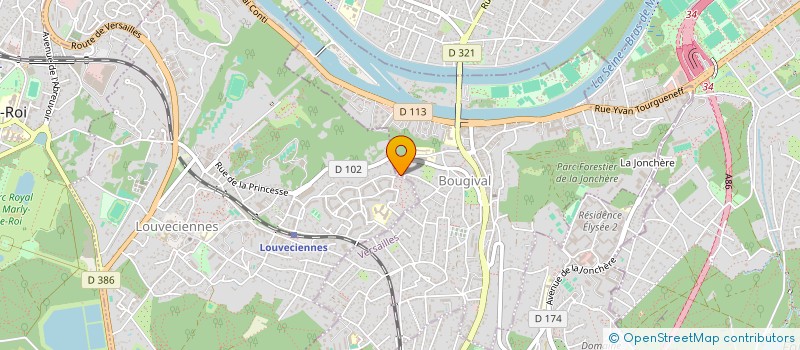 localisation de l'entreprise MADAME SYLVIE CHETAILLE  BOUGIVAL