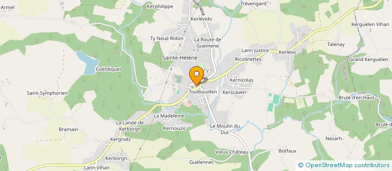 localisation de l'entreprise MADAME SYLVIE CHEVALIER  HENNEBONT