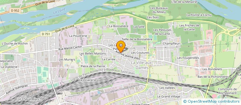 localisation de l'entreprise MADAME SYLVIE CHEVALLIER  LA VILLE-AUX-DAMES