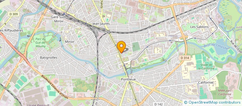 localisation de l'entreprise MADAME SYLVIE CHEVEREAU à LE MANS