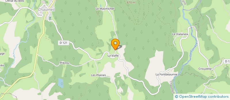 localisation de l'entreprise MADAME SYLVIE CHEZE  CHAUMEIL