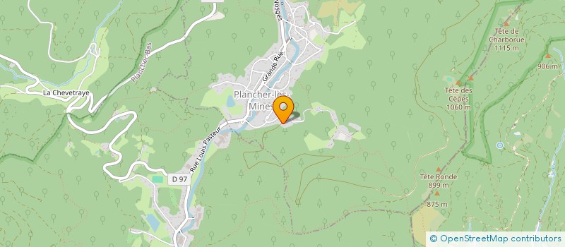 localisation de l'entreprise MADAME SYLVIE CHOFFEY  PLANCHER-LES-MINES