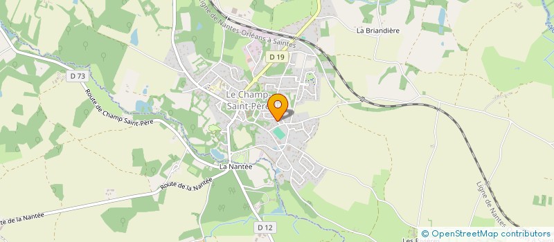 localisation de l'entreprise MADAME SYLVIE CLERC  LE CHAMP-SAINT-PERE