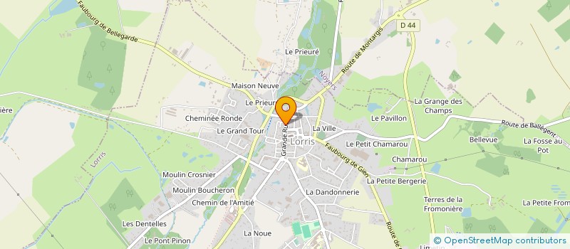 localisation de l'entreprise MADAME SYLVIE CLERET à LORRIS