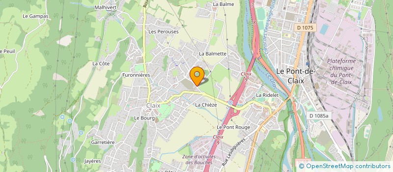 localisation de l'entreprise MADAME SYLVIE CLUNET-COSTE  CLAIX