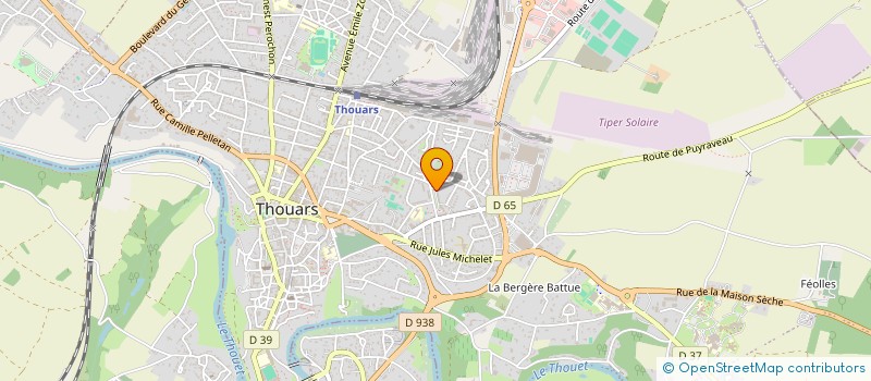 localisation de l'entreprise MADAME SYLVIE COCHARD  THOUARS