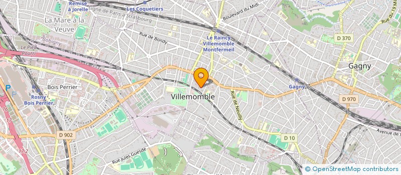 localisation de l'entreprise MADAME SYLVIE COEUGNET  VILLEMOMBLE