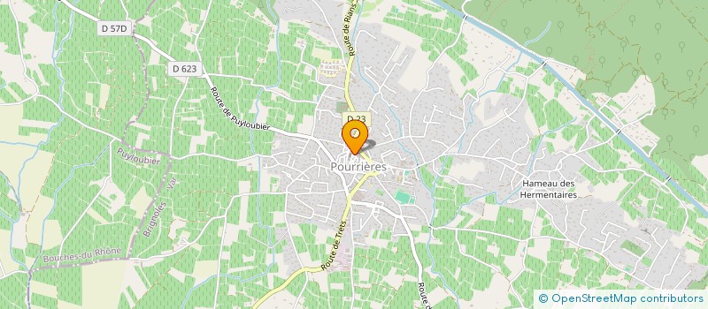 localisation de l'entreprise MADAME SYLVIE COFFRINI  POURRIERES