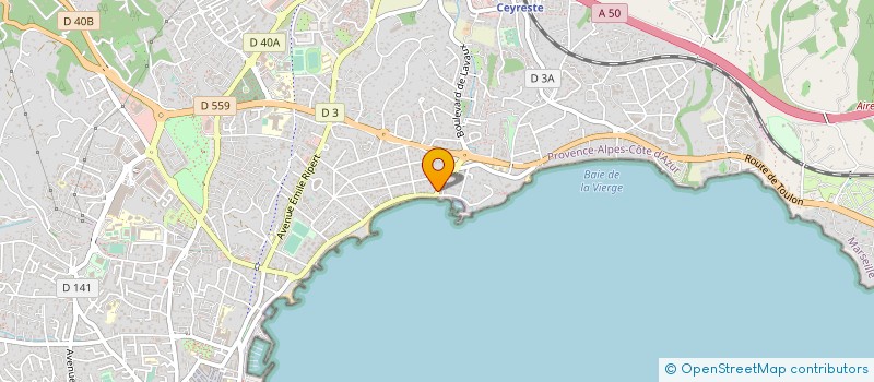 localisation de l'entreprise MADAME SYLVIE COHEN  LA CIOTAT