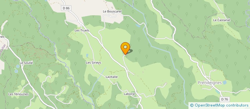 localisation de l'entreprise MADAME SYLVIE COITOUX  PRENDEIGNES