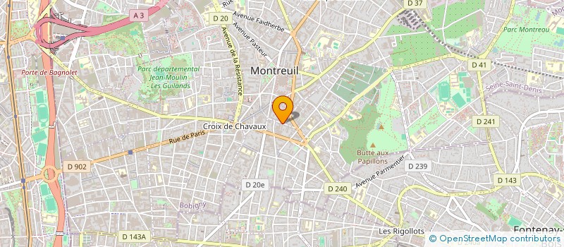 localisation de l'entreprise MADAME SYLVIE COLIN à MONTREUIL