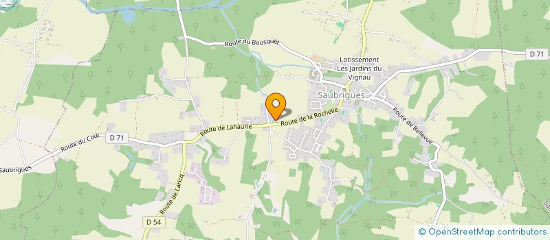 localisation de l'entreprise MADAME SYLVIE COLLET à SAUBRIGUES