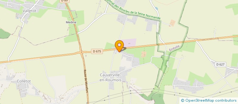 localisation de l'entreprise MADAME SYLVIE COLLIN  CAUVERVILLE-EN-ROUMOIS