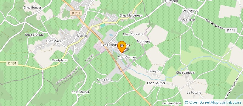 localisation de l'entreprise MADAME SYLVIE COMBAUD  BURIE