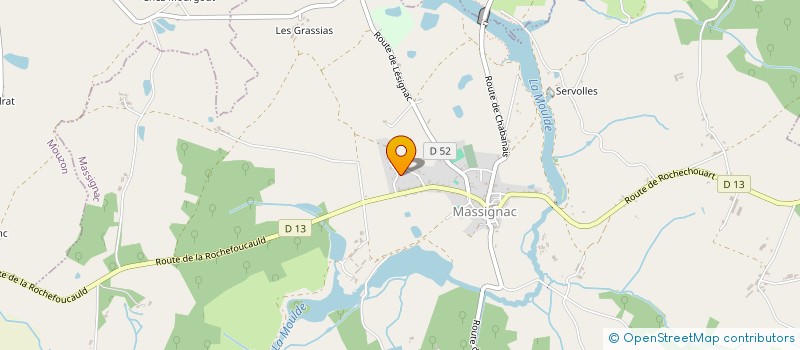 localisation de l'entreprise MADAME SYLVIE COMPAIN à MASSIGNAC