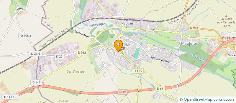 localisation de l'entreprise MADAME SYLVIE COMPTDAER  HOUDAN