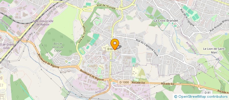 localisation de l'entreprise MADAME SYLVIE COMTE à ANGOULEME