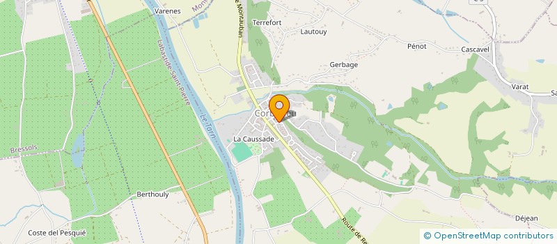 localisation de l'entreprise MADAME SYLVIE CONDAMINAS  CORBARIEU