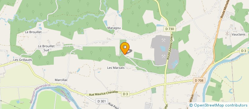 localisation de l'entreprise MADAME SYLVIE CONSTANTIN  MONTPON-MENESTEROL