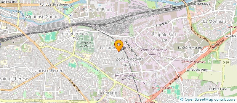 localisation de l'entreprise MADAME SYLVIE CONSTANTIN  RENNES