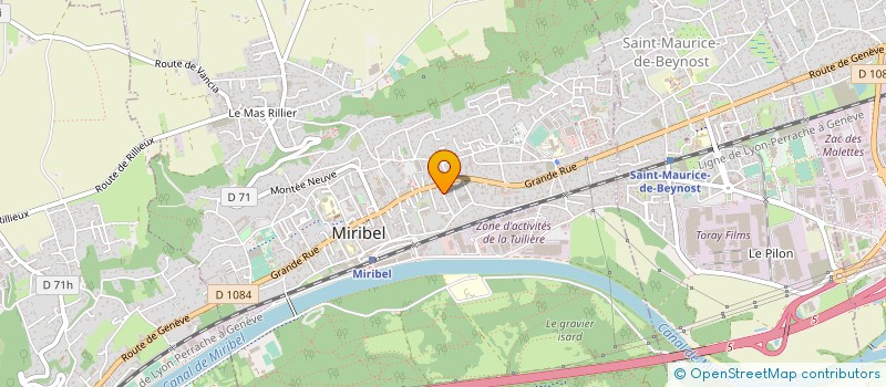 localisation de l'entreprise MADAME SYLVIE COQUEREAU à MIRIBEL