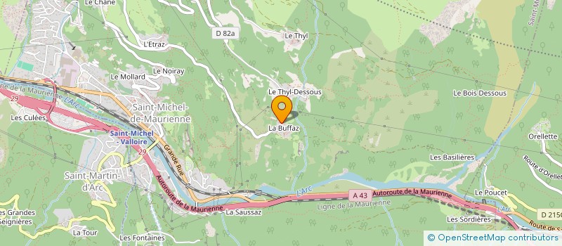 localisation de l'entreprise MADAME SYLVIE CORPAS  SAINT-MICHEL-DE-MAURIENNE