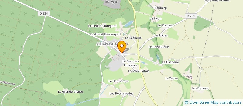 localisation de l'entreprise MADAME SYLVIE COSTE  AILLIERES-BEAUVOIR