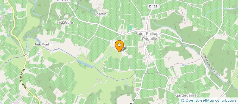 localisation de l'entreprise MADAME SYLVIE COUDERC  SAINT-PHILIPPE-D'AIGUILLE