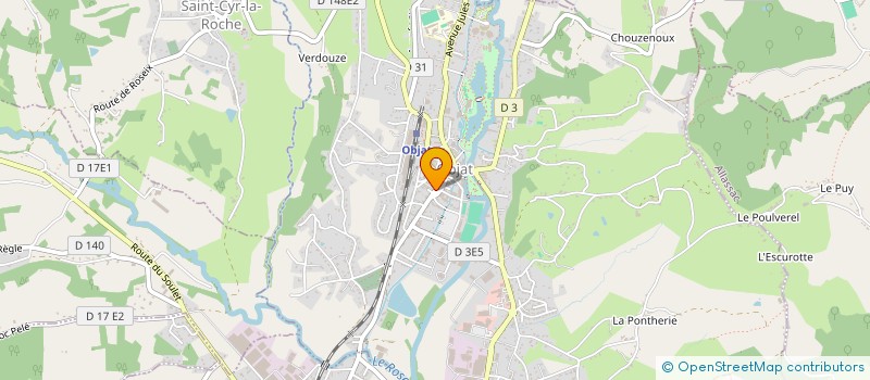 localisation de l'entreprise MADAME SYLVIE COUDERT  OBJAT