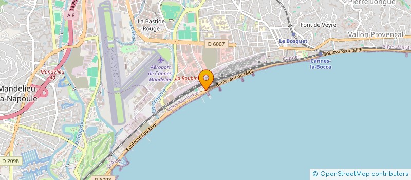 localisation de l'entreprise MADAME SYLVIE COULETTE à CANNES